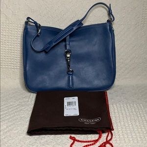 Coach Blue Hobo Leather Bag